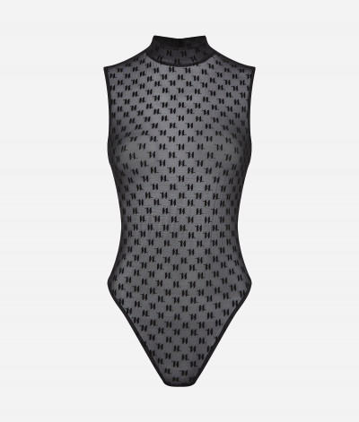 SPODNÁ BIELIZEŇ KARL LAGERFELD KL MONOGRAM FLOCK BODY - Fotografia č. 1
