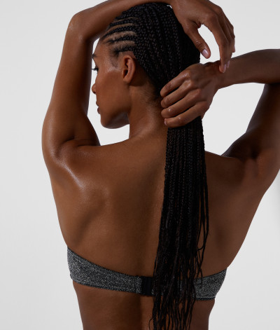 PLAVKY KARL LAGERFELD IKONIK 2.0 LUREX BANDEAU - Fotografie č. 3