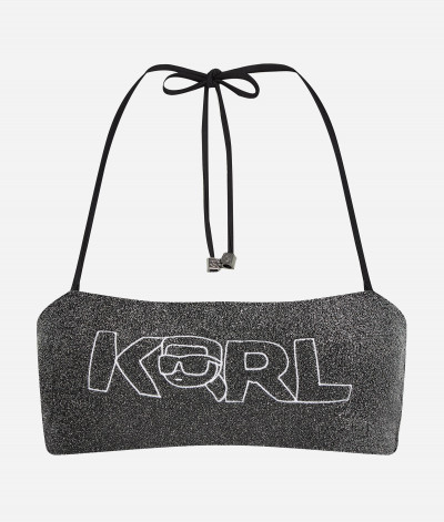 PLAVKY KARL LAGERFELD IKONIK 2.0 LUREX BANDEAU - Fotografie č. 1