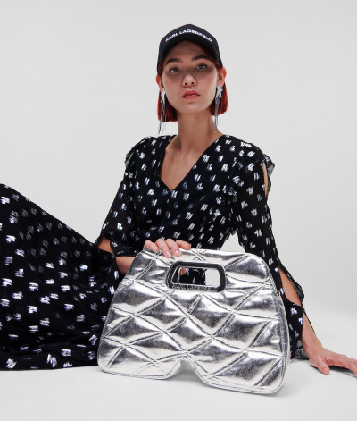 KABELKA KARL LAGERFELD K/KLOUD LG TOP HANDLE METALLIC - Fotografie č. 2