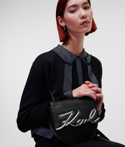 KABELKA KARL LAGERFELD K/SIGNATURE SM SADDLE BAG - Fotografia č. 2