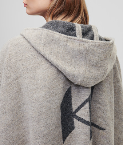 PONČO KARL LAGERFELD K/SADDLE TWO TONE PONCHO - Fotografie č. 5