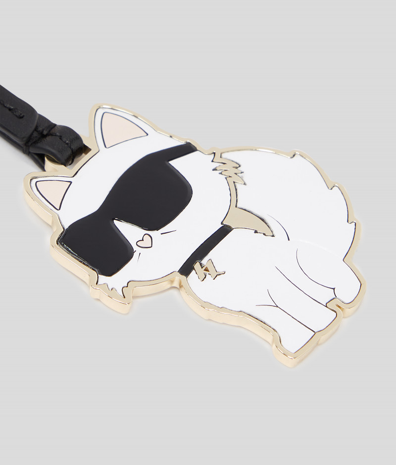 キーホルダー・キーリング KARL LAGERFELD K/IKONIK 2.0 KARL CHARM KEYCH Karl Lagerfeld K/IKONIK Metal KARL Keychain Silver Gunmetal