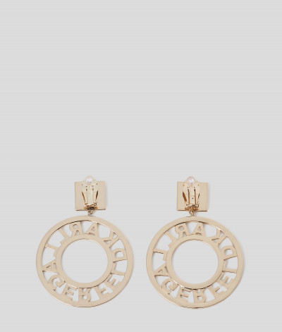 FÜLBEVALÓ KARL LAGERFELD K/CIRCLE LOGO ARCHIVE EARRINGS - Kép 4