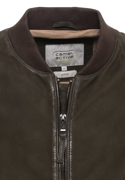 DZSEKI CAMEL ACTIVE LEATHER BLOUSON - Kép 3