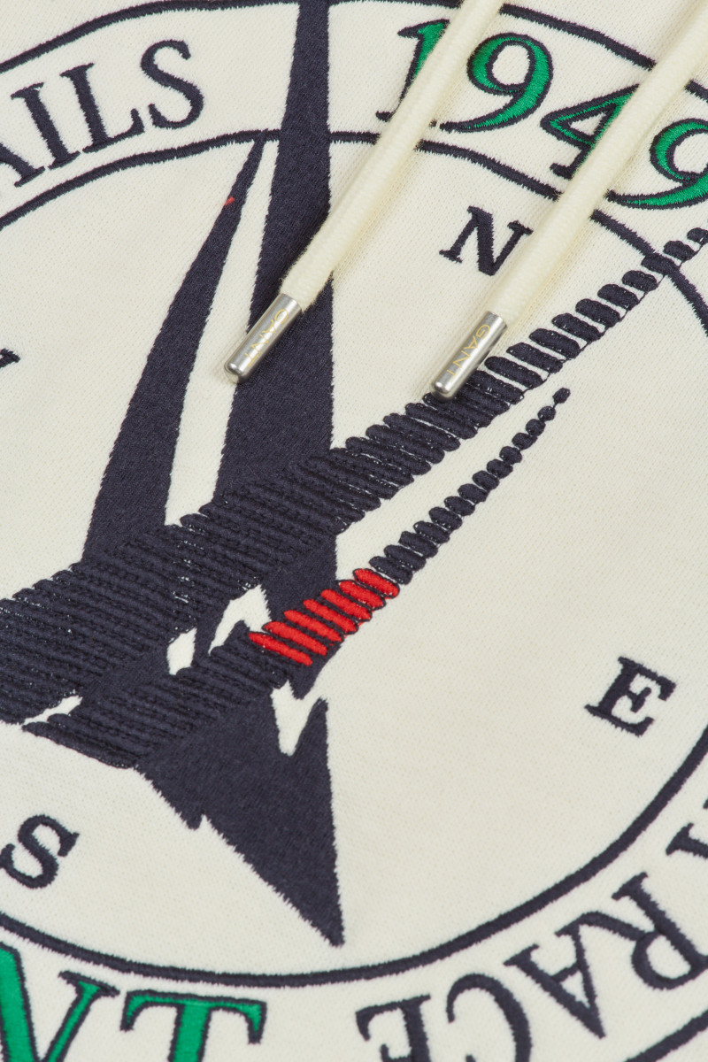 MIKINA GANT SAIL HOODIE cream3 GANT CZ