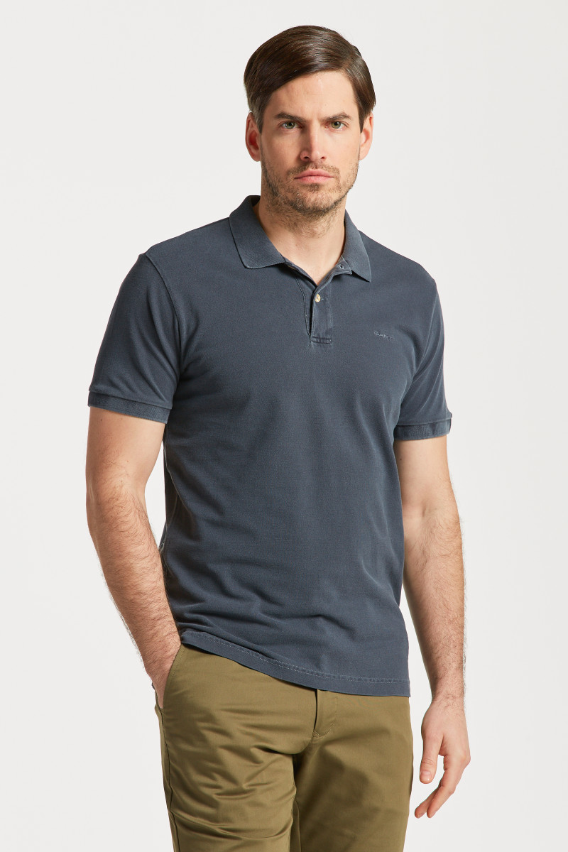 Polo De Piqué GANT Para Hombre – Manga Corta, Cuello Plano, 100% Algodón – Estilo Casual Y Cómodo Para El Día A Día