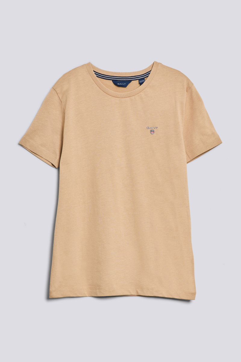GANT Jungen T-Shirt The Original, Kurzarm – Mit Logo-Stickerei