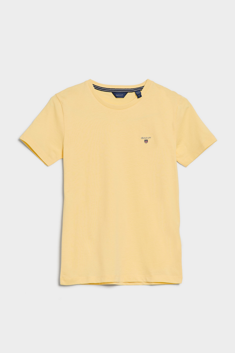 GANT Jungen T-Shirt The Original, Kurzarm – Mit Logo-Stickerei