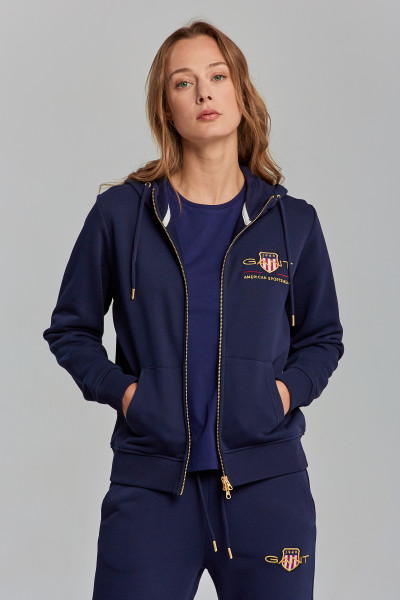 MIKINA GANT ARCHIVE SHIELD FULL ZIP HOODIE - Fotografia č. 1