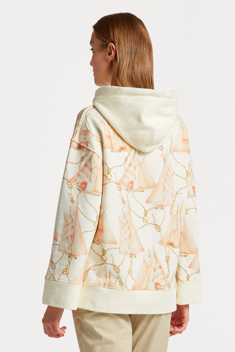 MIKINA GANT SAILING PRINT HOODIE cream3 GANT SK