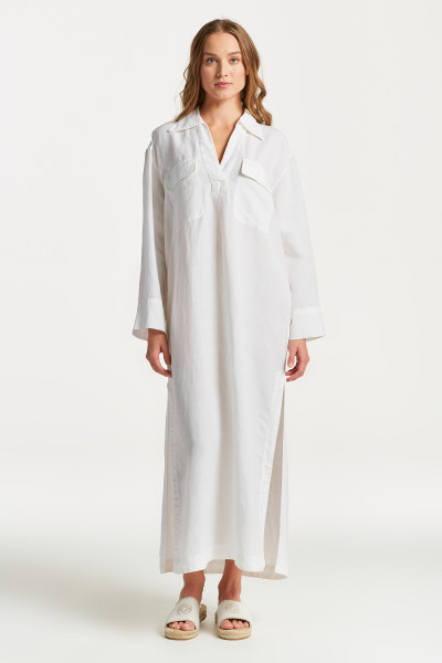 RUHA GANT RELAXED MAXI LINEN CAFTAN - Kép 1