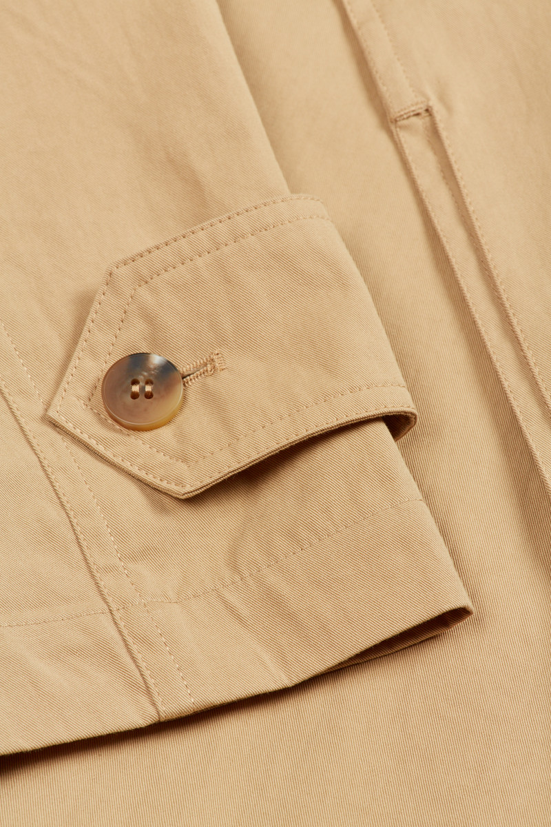 3510289 Khaki Unlined 3/4 Sleeve Jacket
