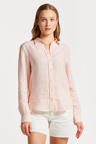 GANT Regular Fit Striped Cotton Linen Shirt - Mens Shirts: O&C Butcher