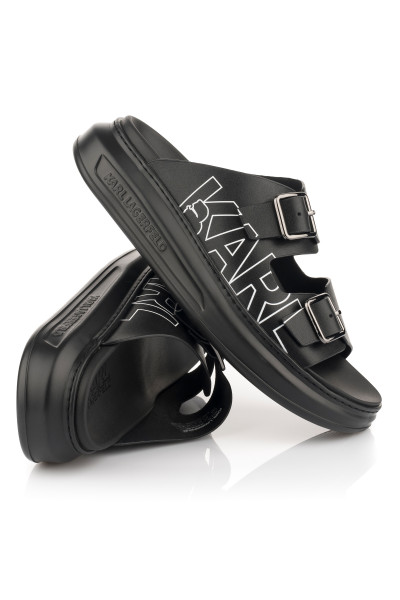 PANTOFLE KARL LAGERFELD DOUBLE BUCKLE KARL - Fotografie č. 1