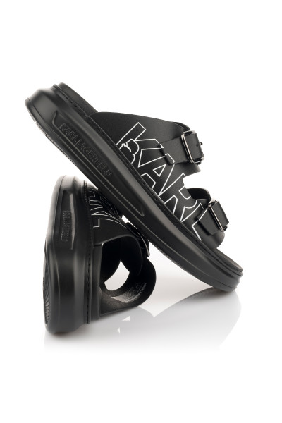 PANTOFLE KARL LAGERFELD DOUBLE BUCKLE KARL - Fotografie č. 3