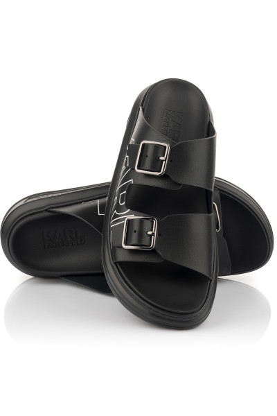 PANTOFLE KARL LAGERFELD DOUBLE BUCKLE KARL - Fotografie č. 2