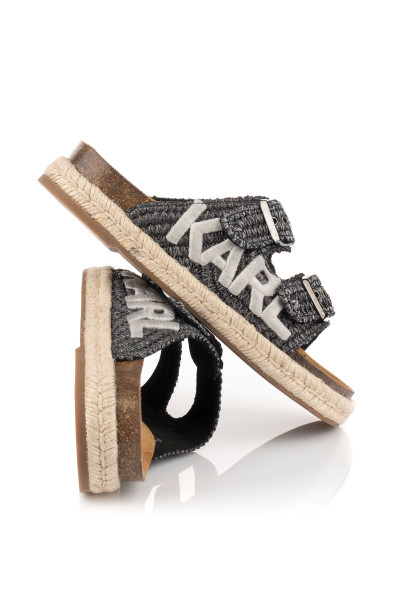 PANTOFLE KARL LAGERFELD DOUBLE BUCKLE KARL - Fotografie č. 3