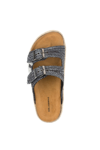 PANTOFLE KARL LAGERFELD DOUBLE BUCKLE KARL - Fotografie č. 7