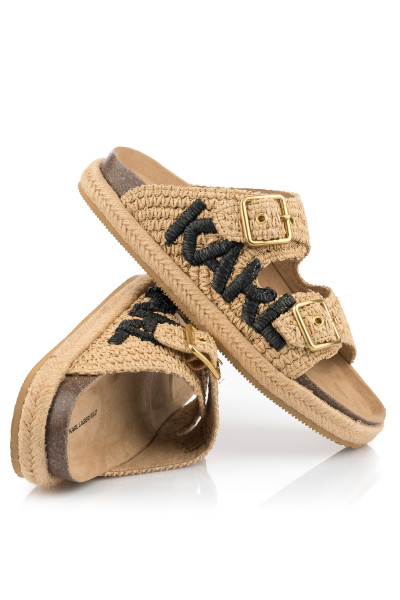 PANTOFLE KARL LAGERFELD DOUBLE BUCKLE KARL - Fotografie č. 1