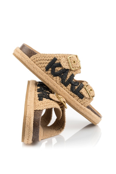 PANTOFLE KARL LAGERFELD DOUBLE BUCKLE KARL - Fotografie č. 3