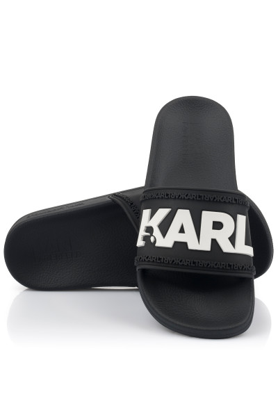 PAPUCS KARL LAGERFELD KARL LOGO SLIDE - Kép 2