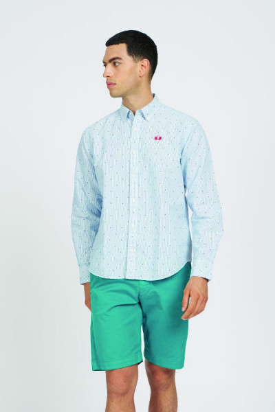 KOŠILE LA MARTINA MAN SHIRT L/S STRIPED POPELINE - Fotografie č. 1