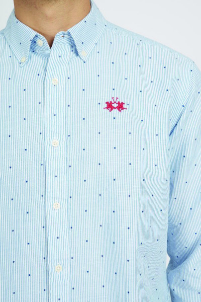 KOŠILE LA MARTINA MAN SHIRT L/S STRIPED POPELINE - Fotografie č. 4