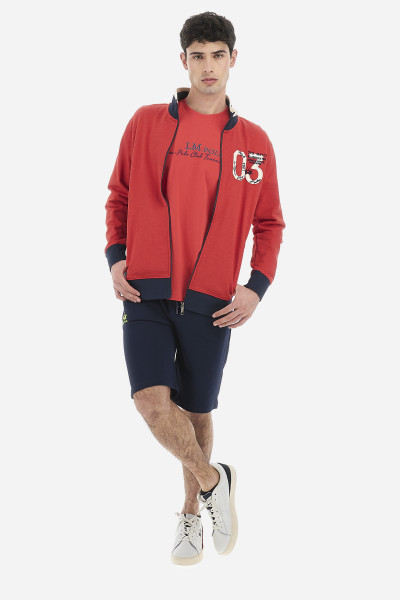 MIKINA LA MARTINA MAN FLEECE FULL ZIP SLUB FLEEC - Fotografia č. 2
