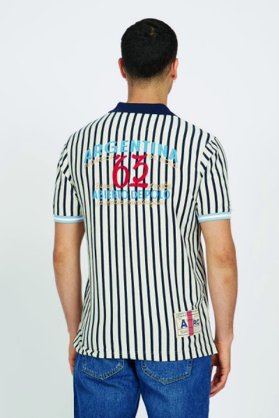 POLOKOŠEĽA LA MARTINA MAN POLO S/S STRIPED JERSEY - Fotografia č. 3