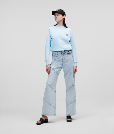 DŽÍNSY KARL LAGERFELD WIDE LEG DENIM PANTS - Fotografia č. 1