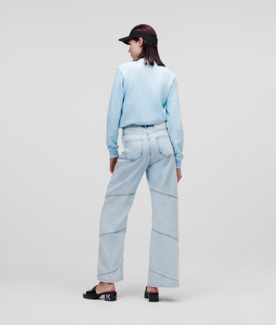 DŽÍNSY KARL LAGERFELD WIDE LEG DENIM PANTS - Fotografia č. 3