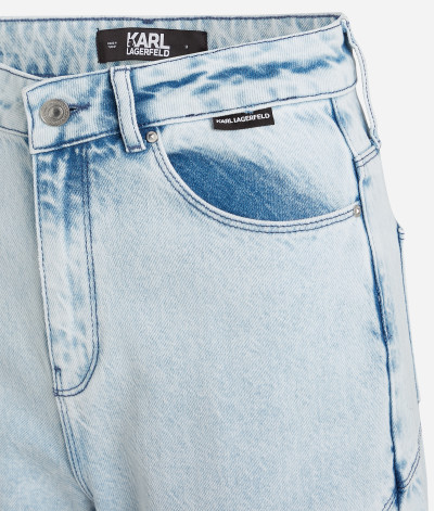 DŽÍNSY KARL LAGERFELD WIDE LEG DENIM PANTS - Fotografia č. 8