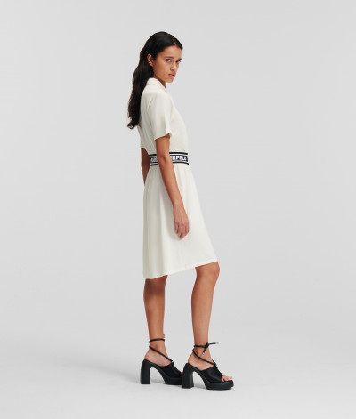 ŠATY KARL LAGERFELD PIQUE POLO DRESS - Fotografia č. 2