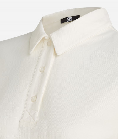 ŠATY KARL LAGERFELD PIQUE POLO DRESS - Fotografia č. 9