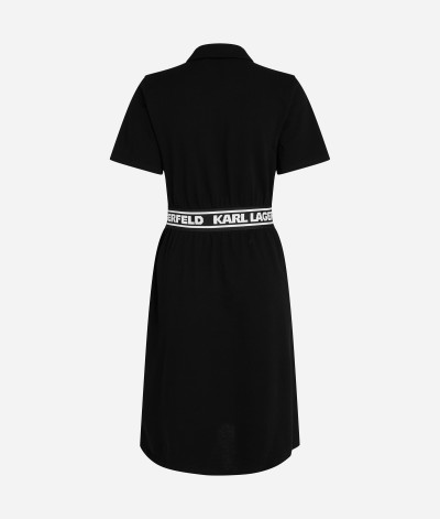 ŠATY KARL LAGERFELD PIQUE POLO DRESS - Fotografia č. 7