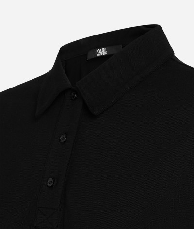ŠATY KARL LAGERFELD PIQUE POLO DRESS - Fotografia č. 9