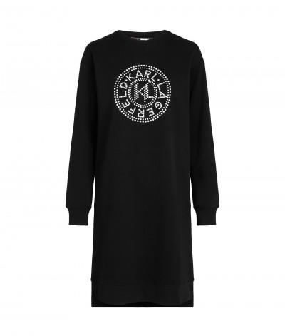 ŠATY KARL LAGERFELD HOTFIX LOGO SWEATDRESS - Fotografia č. 1