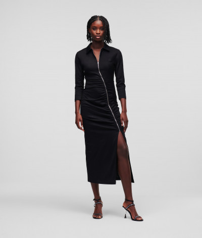 ŠATY KARL LAGERFELD JERSEY SHIRT DRESS - Fotografie č. 1
