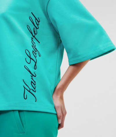 MIKINA KARL LAGERFELD HOTEL KARL SSLV SWEATSHIRT - Fotografie č. 5