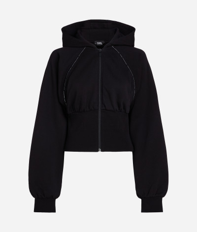 MIKINA KARL LAGERFELD PUFFY SLEEVE HOODIE - Fotografie č. 1