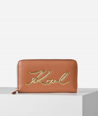 PENĚŽENKA KARL LAGERFELD K/SIGNATURE CONTINENTAL WALLET - Fotografie č. 1