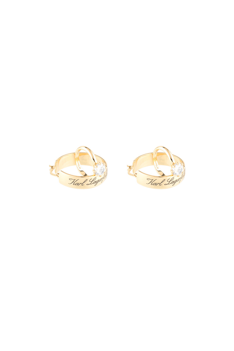 ピアス KARL LAGERFELD HOTEL KARL HOOP EARRINGS NÁUŠNICE KARL LAGERFELD HOTEL KARL HOOP EARRINGS GOLD