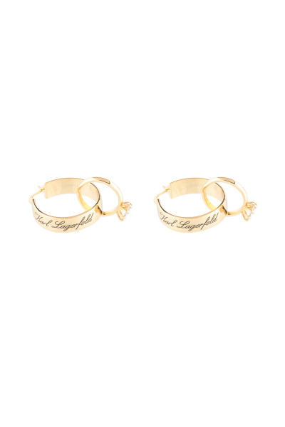 NÁUŠNICE KARL LAGERFELD HOTEL KARL HOOP EARRINGS - Fotografia č. 3