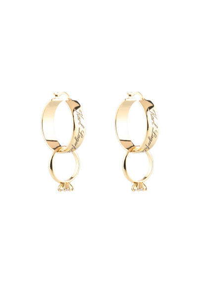NÁUŠNICE KARL LAGERFELD HOTEL KARL HOOP EARRINGS - Fotografia č. 1