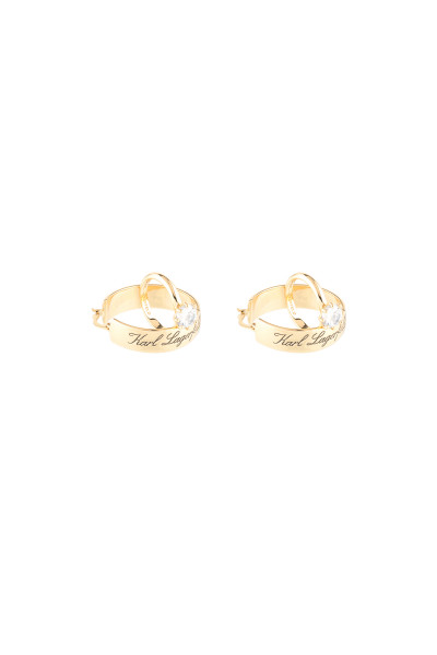NÁUŠNICE KARL LAGERFELD HOTEL KARL HOOP EARRINGS - Fotografia č. 2