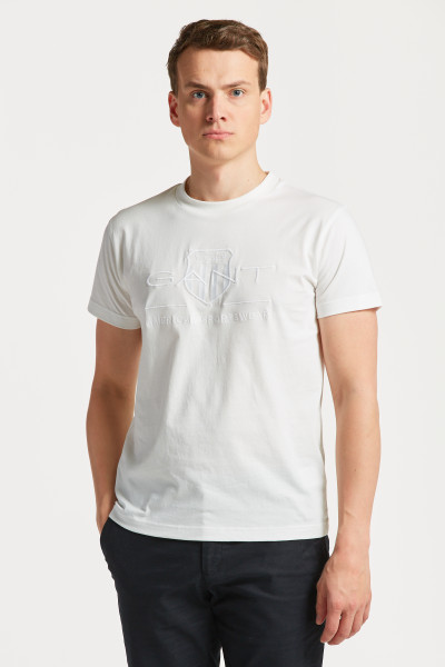 TRIČKO GANT REG TONAL SHIELD SS T-SHIRT - Fotografie č. 1
