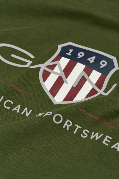TRIČKO GANT ARCHIVE SHIELD LS T-SHIRT - Fotografie č. 3