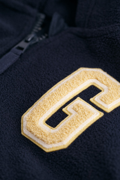 MIKINA GANT FLEECE FULL ZIP HOODIE - Fotografia č. 3