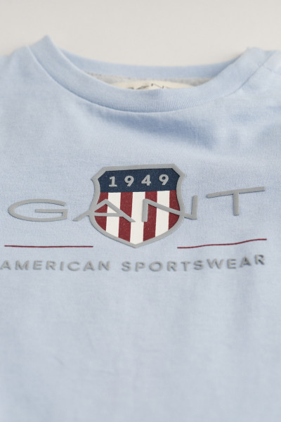 PÓLÓ GANT ARCHIVE SHEILD LS T-SHIRT - Kép 2